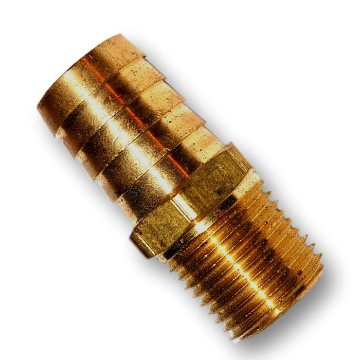 Brass Barbed Fitting - 3/4" ID Hose to 1/2" NPT -  - RetroMotion Innovations